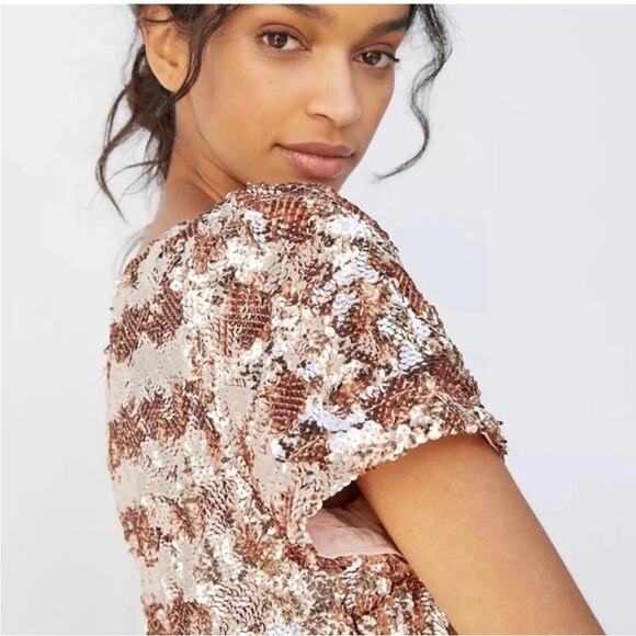 Anthro Maeve Bernadette Sequin Dress - Picture 5 of 9